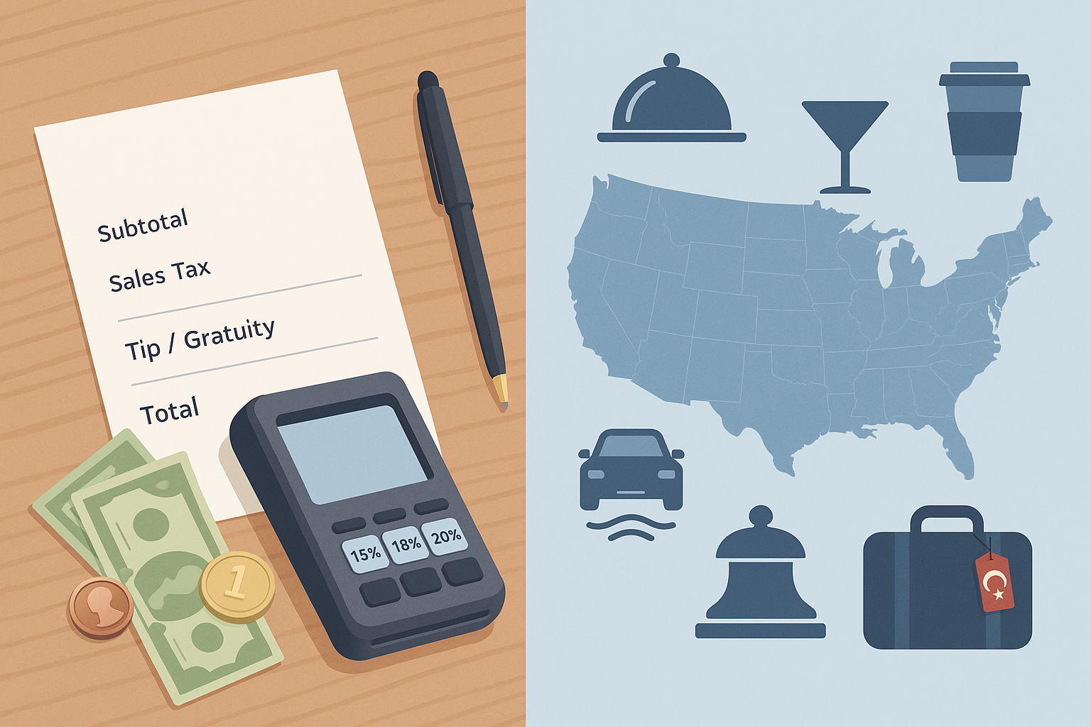 ABD’de Bahşiş ve Sales Tax Rehberi: Türk Yolcular için Eksiksiz Ödeme Kılavuzu (2025)